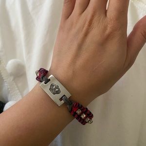 Juicy couture bracelet with crown engraving